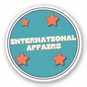 Internationella frågor klistermärken