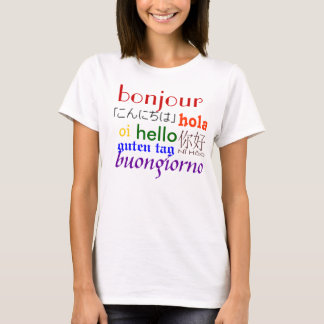 Internationella hejer tee shirt
