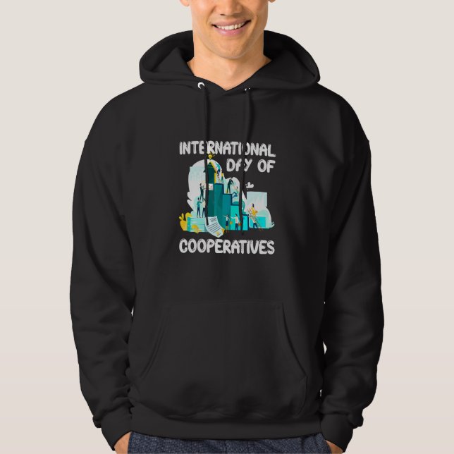Internationella kooperativa dagen FN Hoodie (Framsida)