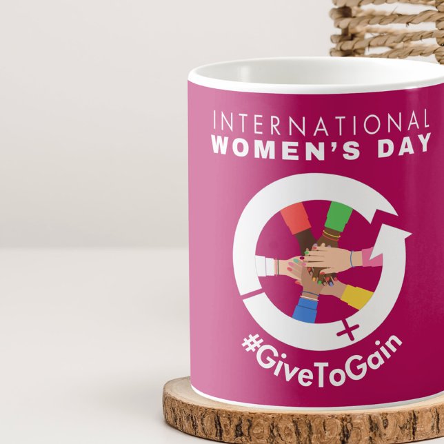 Internationella kvinnodagen 2026 Ge för att få Kaffemugg (Skapare uppladdad)