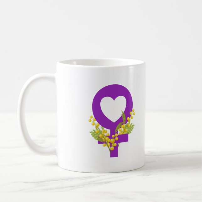 Internationella kvinnodagen 2026 IWD Ge för att få Kaffemugg (Vänster)