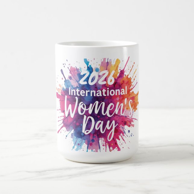 Internationella kvinnodagen 2026 kaffemugg (Center)