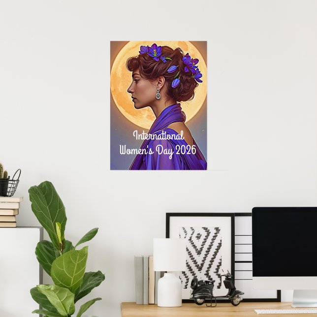 Internationella kvinnodagen 2026 poster (Hemmakontoret)
