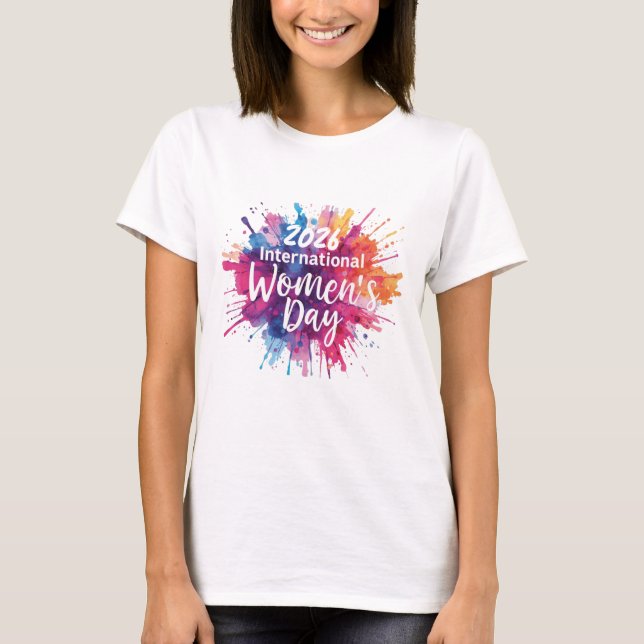 Internationella kvinnodagen 2026 T-shirt (Framsida)