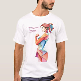 Internationella kvinnodagen 8 mars-citat t shirt