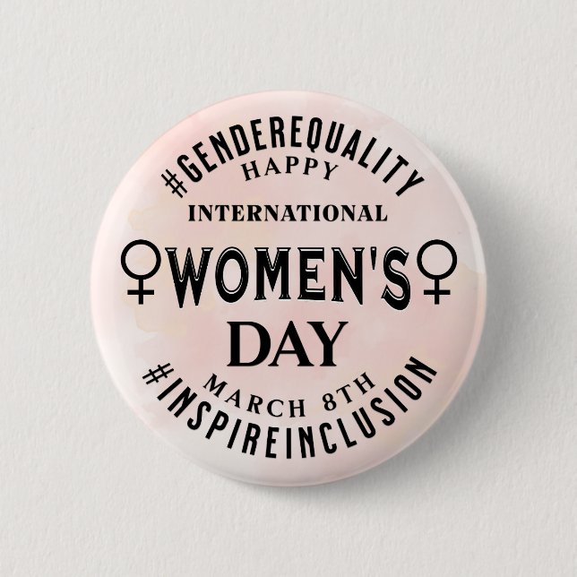 Internationella kvinnodagen | 8 mars Jämlikhet Knapp (Framsida)