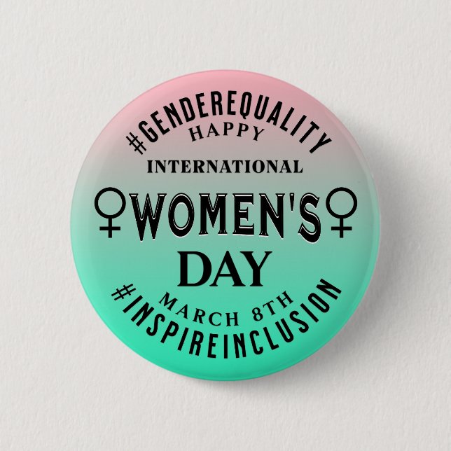 Internationella kvinnodagen | 8 mars Jämlikhet Knapp (Framsida)