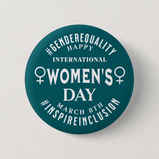Internationella kvinnodagen | 8 mars Jämlikhet Knapp (Framsida)