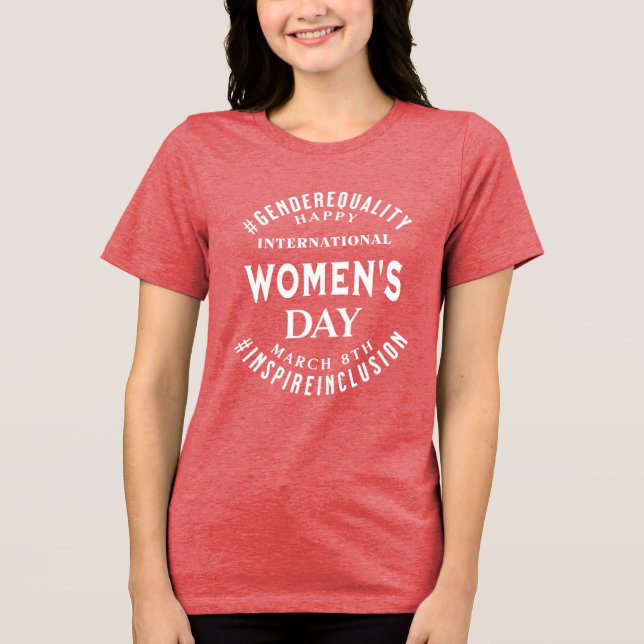 Internationella kvinnodagen | 8 mars Jämlikhet T Shirt (Framsida)