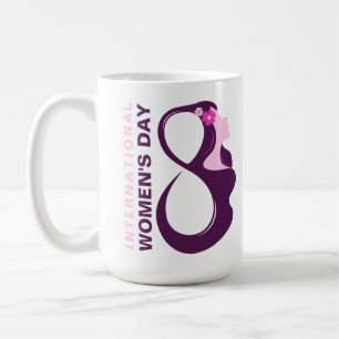 Internationella kvinnodagen 8 mars kaffemugg