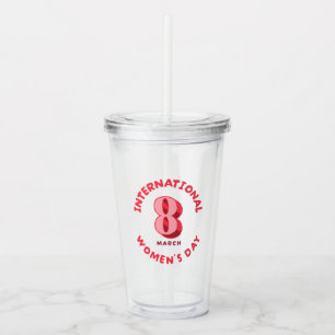 Internationella kvinnodagen 8 mars Rosa Take Away Mugg