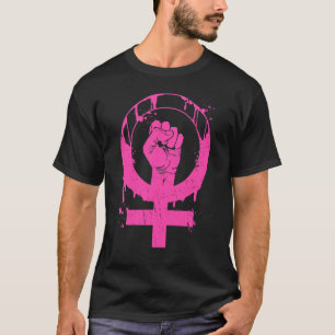 Internationella kvinnodagen feminismsymbol feminis t shirt