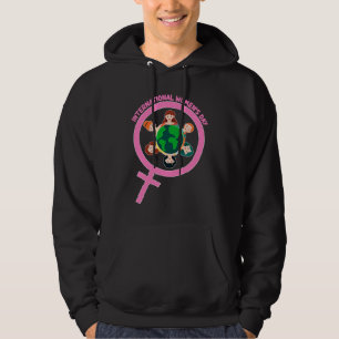 Internationella kvinnodagen för feminism och jämst hoodie