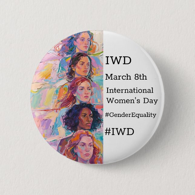 Internationella kvinnodagen | IWD #GivetoGain Knapp (Framsida)