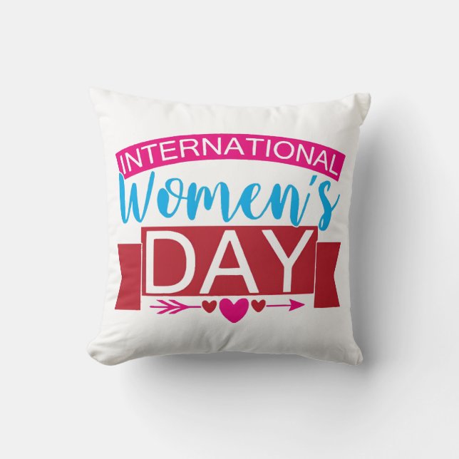 Internationella kvinnodagen  kudde (Framsida)