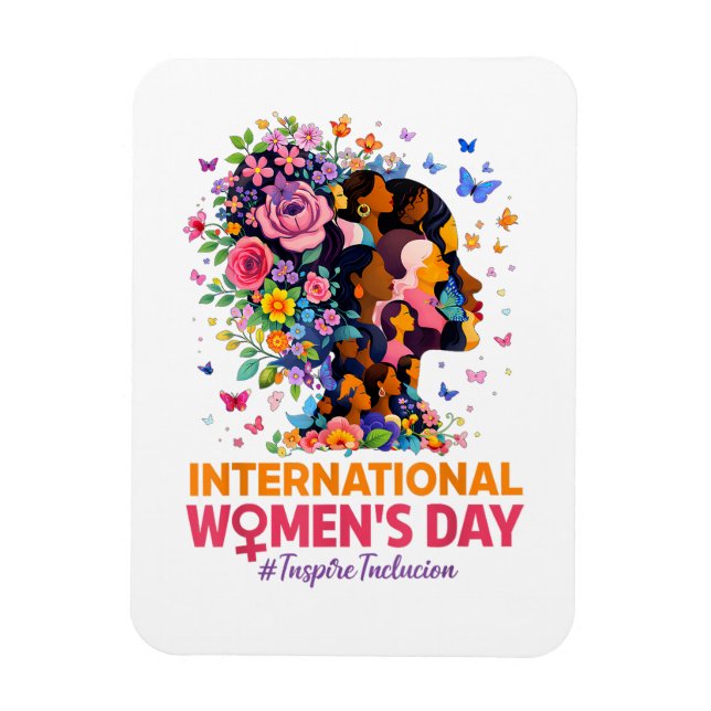 Internationella kvinnodagen magnet (Vertikal)