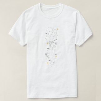 Internationella kvinnodagen minimalistisk linjärt t shirt