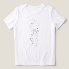 Internationella kvinnodagen minimalistisk linjekon t shirt