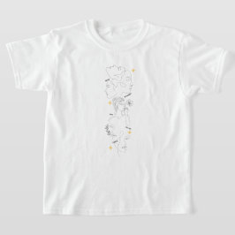 Internationella kvinnodagen minimalistisk linjekon t shirt