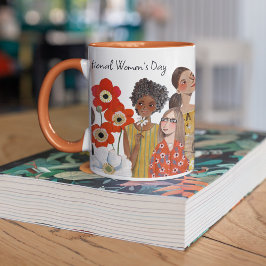 Internationella kvinnodagen present Mugg