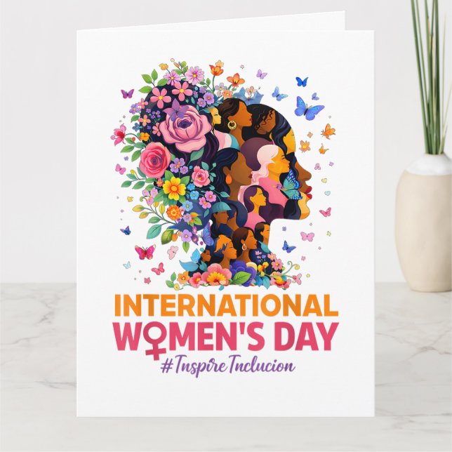 Internationella kvinnodagen tack kort (Framsida)