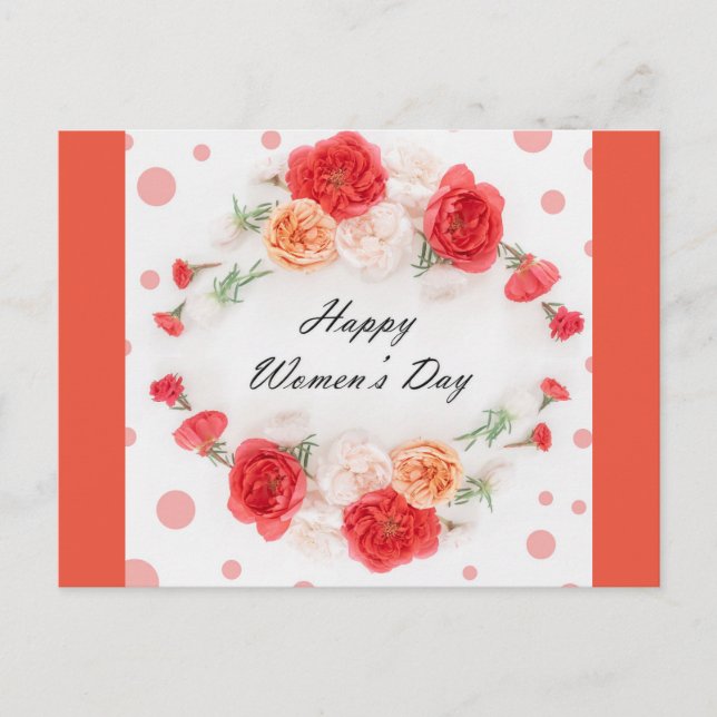 internationella kvinnodagen vykort (Framsida)