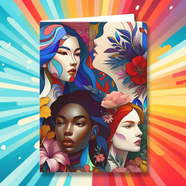 Internationella kvinnodagens historia kort (Skapare uppladdad)