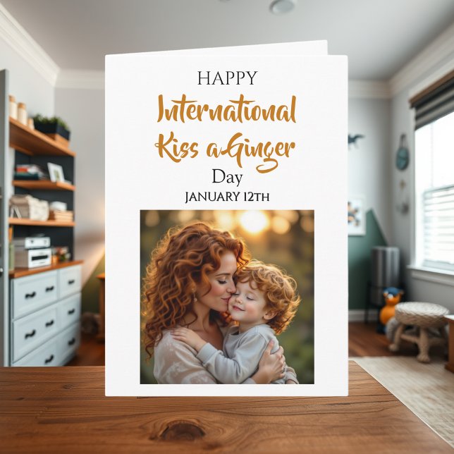 Internationella kyssa en rödhårig dagen | 12:e jan kort (Skapare uppladdad)