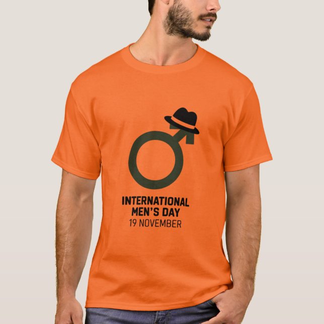 Internationella mäns dag-design t shirt (Framsida)