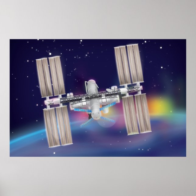 Internationella rymdstationen poster (Framsidan)