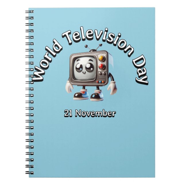 Internationella TV-dagen. 21 november Anteckningsbok (Framsidan)