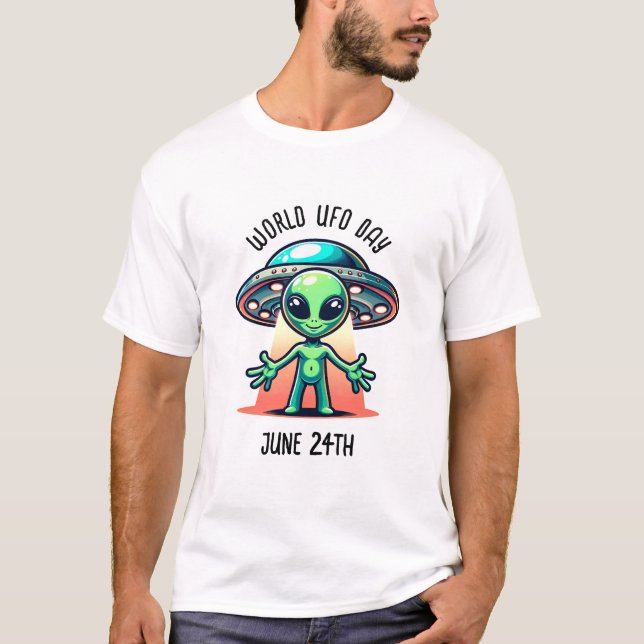 Internationella UFO-dagen | 24 juni T Shirt (Framsida)