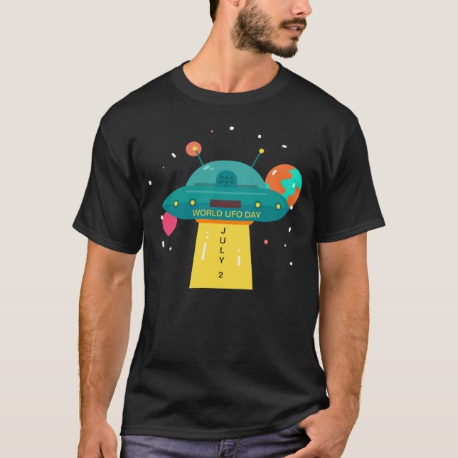 Internationella UFO-dagen T Shirt (Framsida)