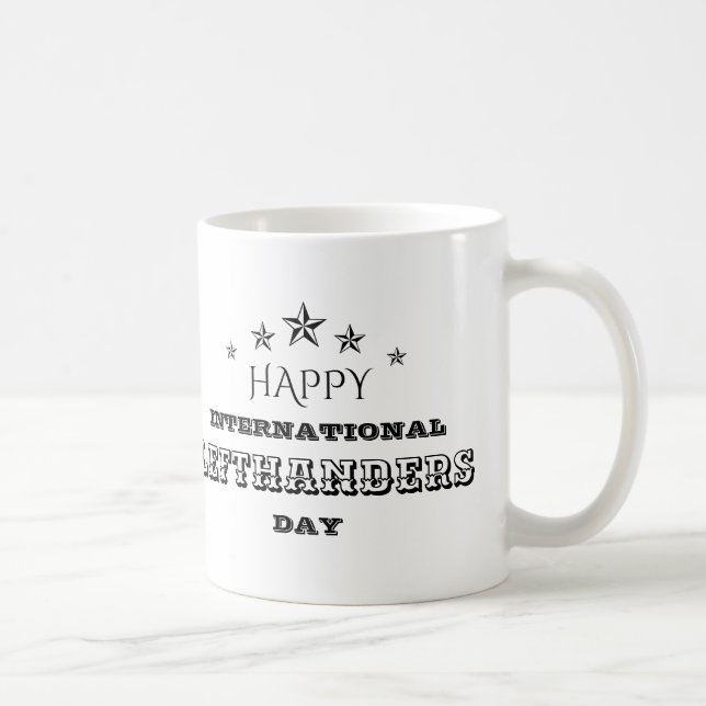 Internationella vänsterhänthetsdagen kaffemugg (Höger)