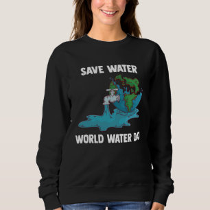 Internationella Världsvattendagen Spara Vatten Vär T Shirt