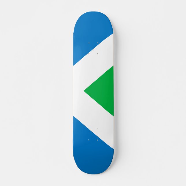 Internationella Veganflaggan Mini Skateboard Bräda 18,5 Cm (Framsida)