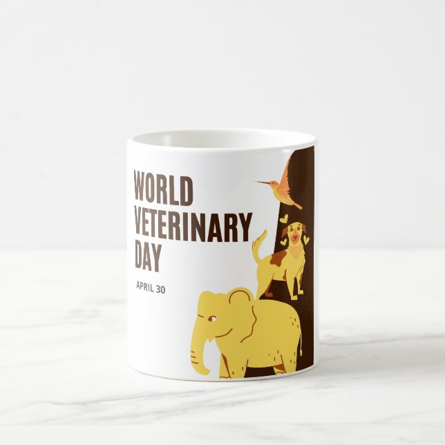 Internationella veterinärdagen kaffemugg (Center)