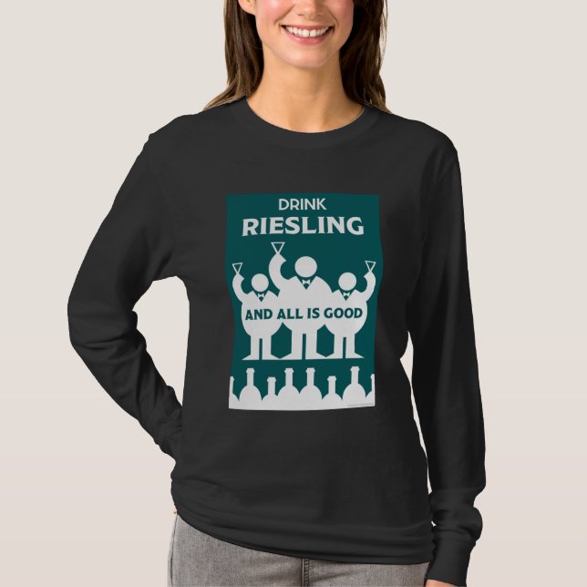 Internationella Vin Dagar Riesling T Shirt (Framsida)