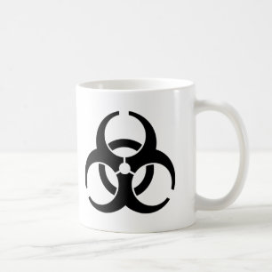 Internationellt Biohazardvarningssymbol Kaffemugg