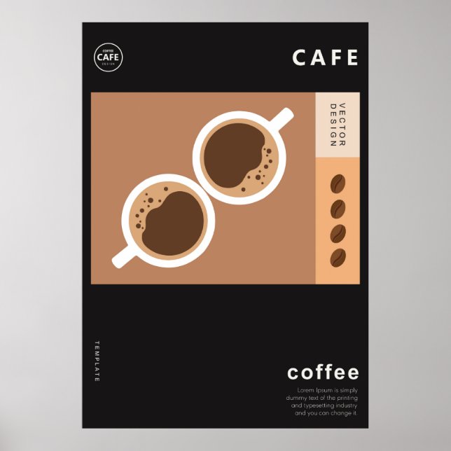 Internationellt kaffe poster (Framsidan)