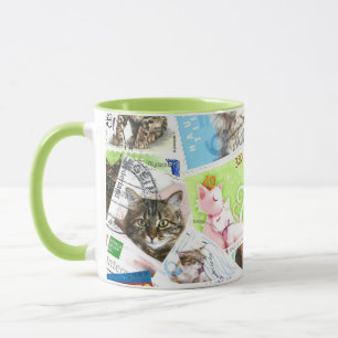 Internationellt kattfrimärke mugg