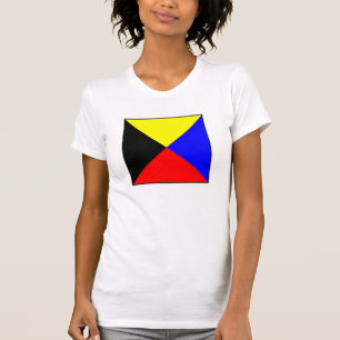 Internationellt maritimt signalerar det nautiska t shirt