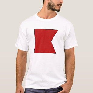Internationellt maritimt signalerar det nautiska t shirt