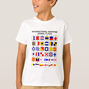 Internationellt maritimt signalerar flaggor t shirt