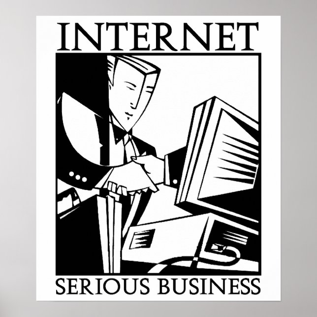 Internet är ett seriöst företag poster (Framsidan)
