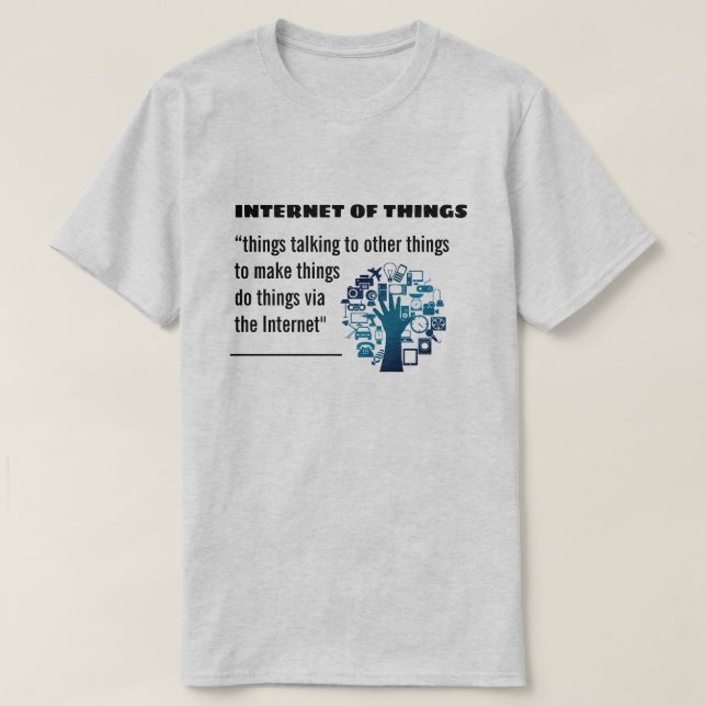 Internet av tshirten för saker IOT T Shirt (Design framsida)