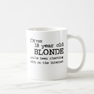 Internet Blond Rolig Mugg Humor