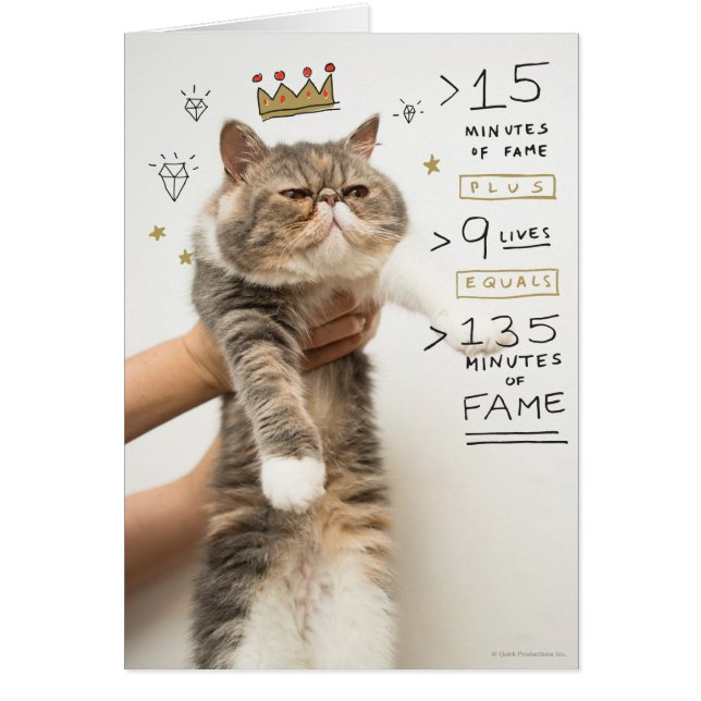 Internet Cat Celeberity Hälsningskort (Framsidan)