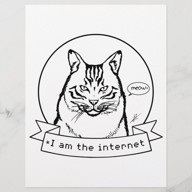 Internet Cat - färgsida. (Framsida)