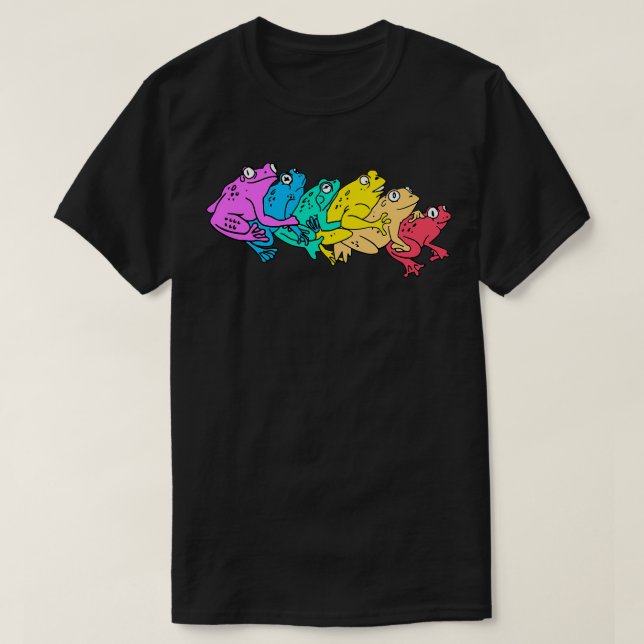 Internet Comment Etiquette Merch Rainbow Gay Frog T Shirt (Design framsida)